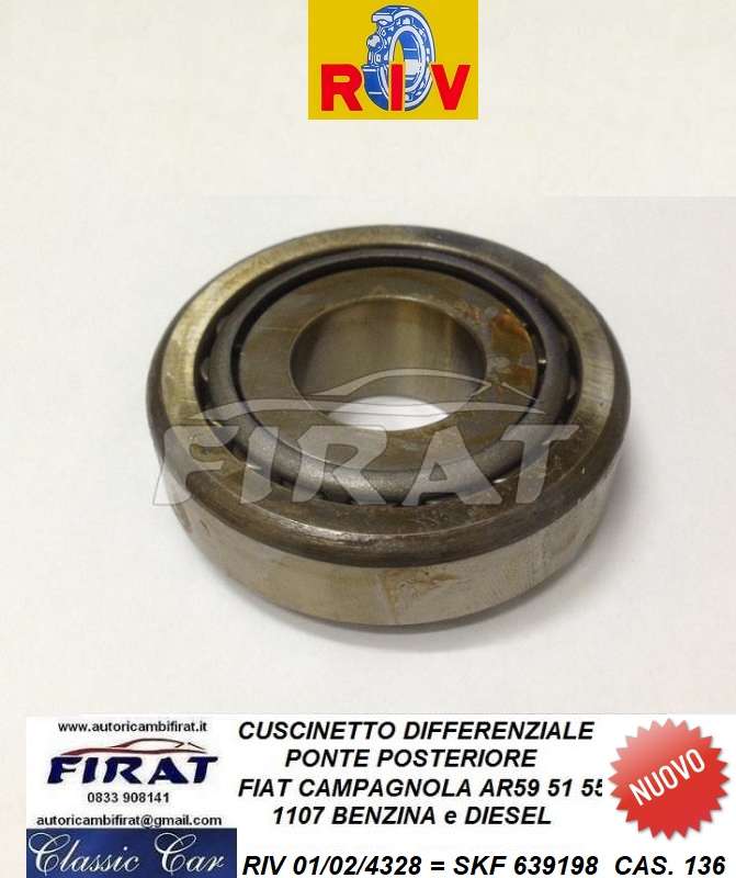 CUSCINETTO DIFFERENZIALE FIAT CAMPAGGNOLA (639198)